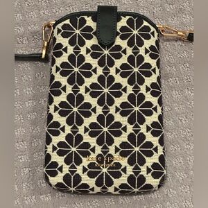 Kate Spade - Spade Flower Jacquard North South Crossbody Cell Phone Purse